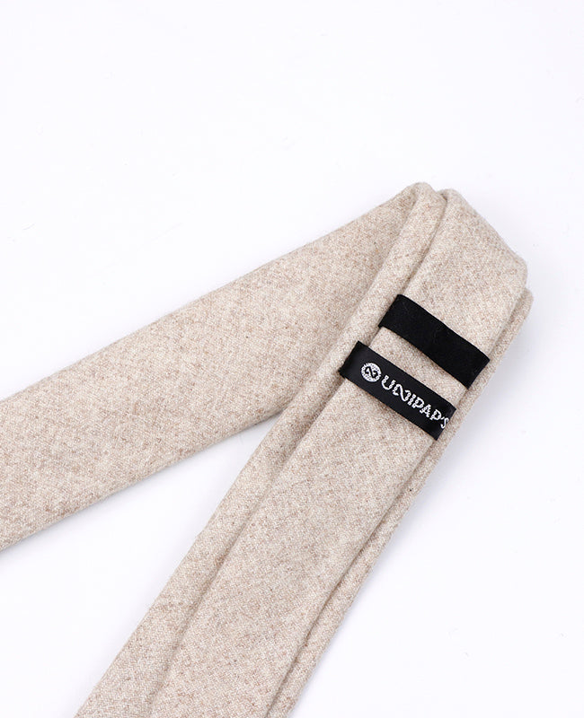 Corbata Beige n°2 Hombre de Lana | Claude - Unipap's