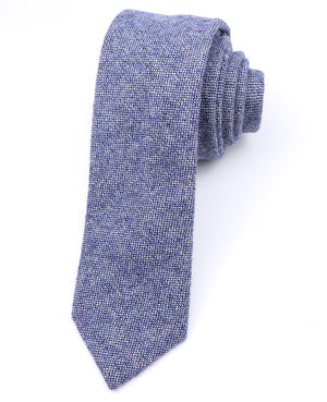 Corbata Tartán Azul n°2 Hombre en Lana «Norbert»