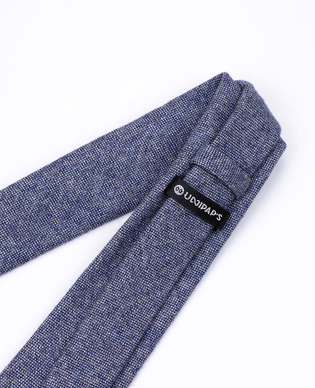 Corbata Azul n°3 Hombre en Lana | Claude - Unipap's