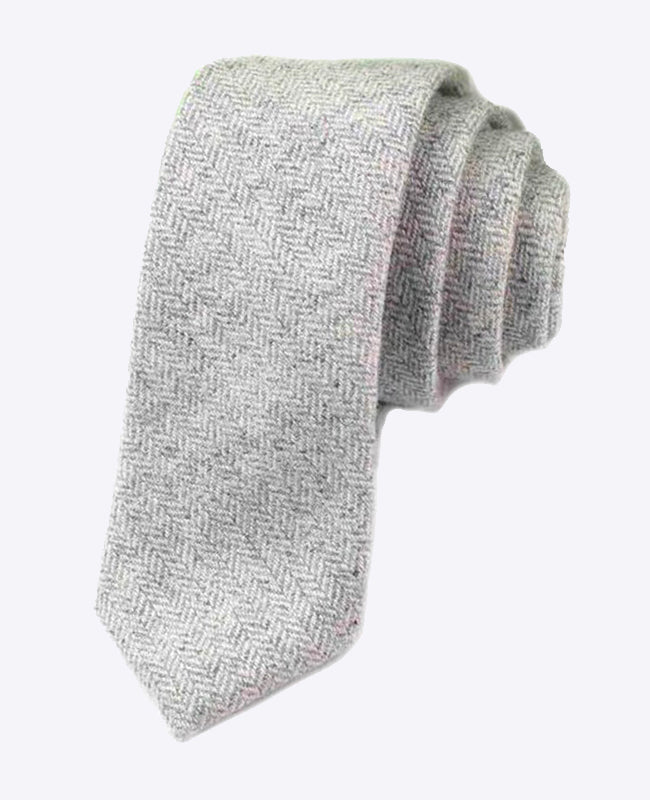 Corbata Gris n°1 Hombre en Lana | Claude - Unipap's