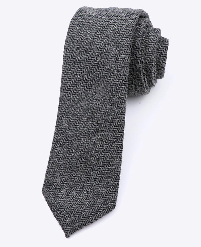 Corbata Gris n°10 Hombre en Lana | Norbert - Unipap's