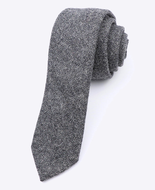 Corbata Gris n°5 Hombre en Lana | Claude - Unipap's