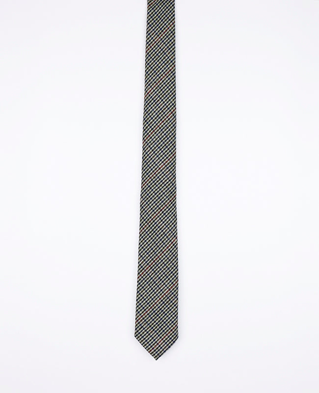 Corbata Tartán Gris n°9 Hombre en Lana | Nobert - Unipap's