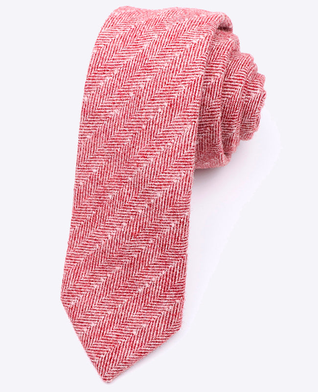 Corbata Rojo n°1 Hombre en Lana | Claude - Unipap's