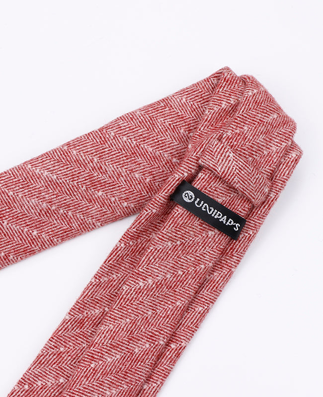 Corbata Rojo n°1 Hombre en Lana | Claude - Unipap's
