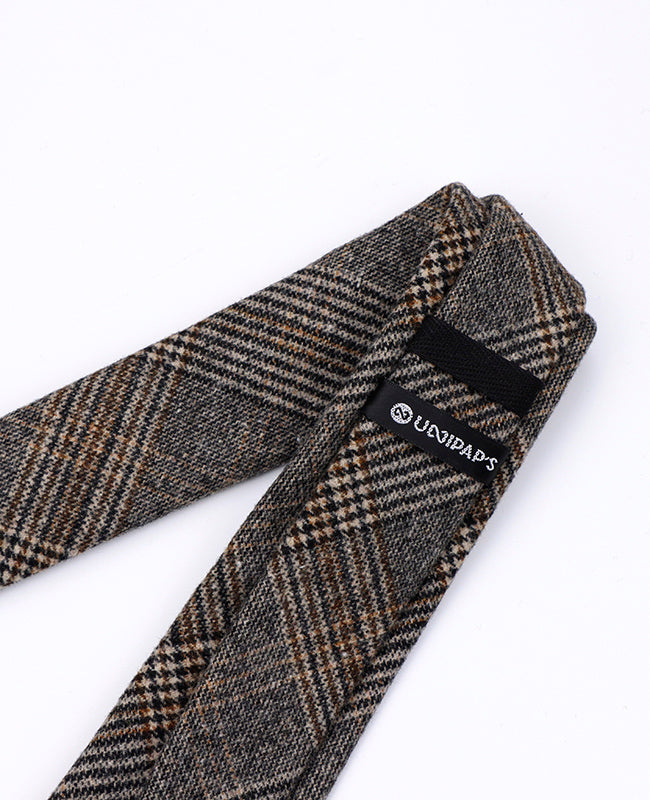 Corbata Tartán Gris n°6 Hombre en Lana | Norbert - Unipap's