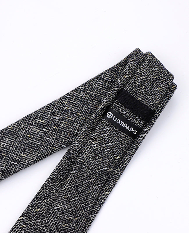 Corbata Tartán Gris n°8 Hombre en Lana | Norbert - Unipap's