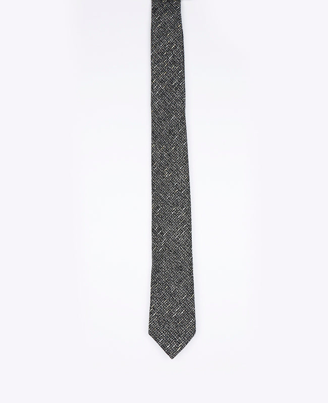 Corbata Tartán Gris n°8 Hombre en Lana | Norbert - Unipap's