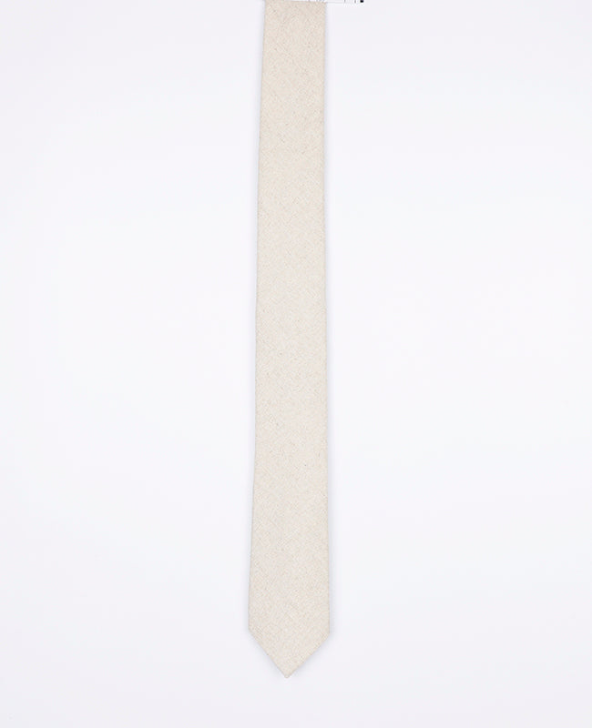 Corbata Blanco n°2 Hombre en Lino | Basile - Unipap's