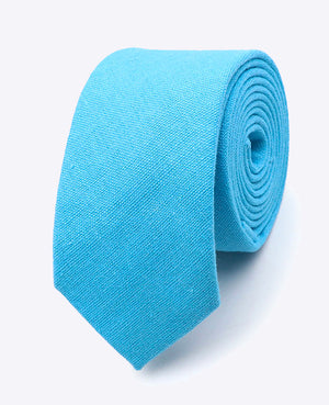 Corbata Azul n°2 Hombre en Lino | Basile - Unipap's