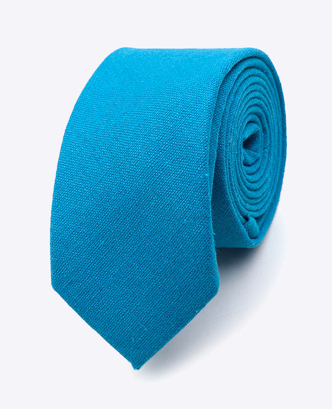 Corbata Azul n°3 Hombre en Lino | Basile - Unipap's