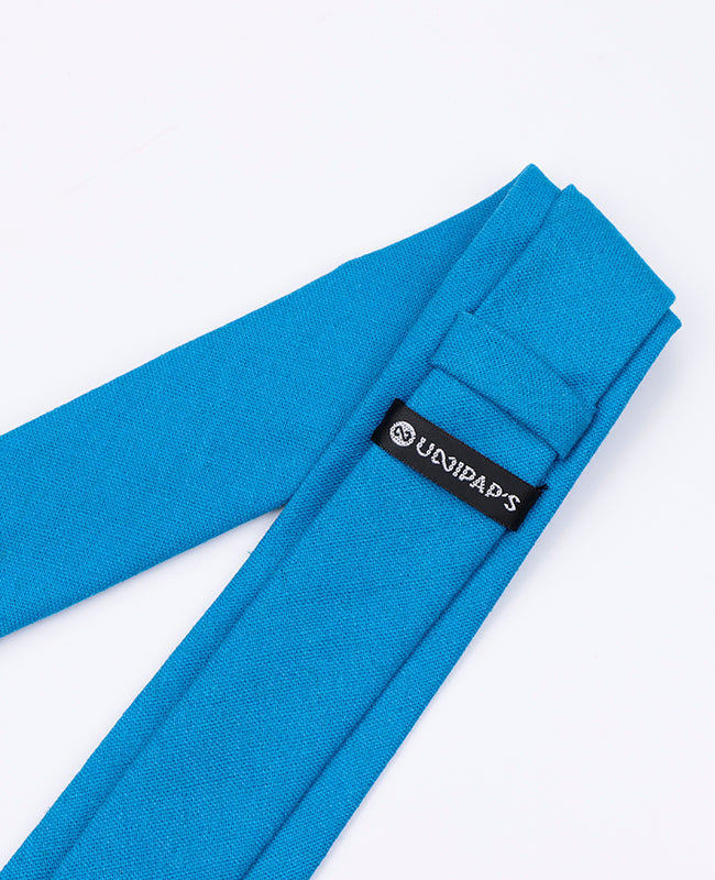 Corbata Azul n°3 Hombre en Lino | Basile - Unipap's