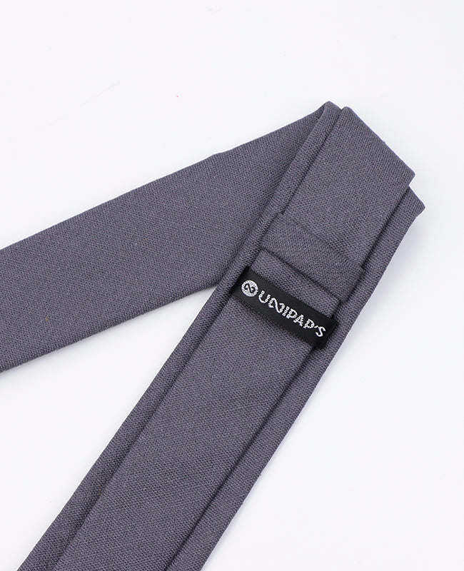 Corbata Gris Hombre en Lino | Basile - Unipap's