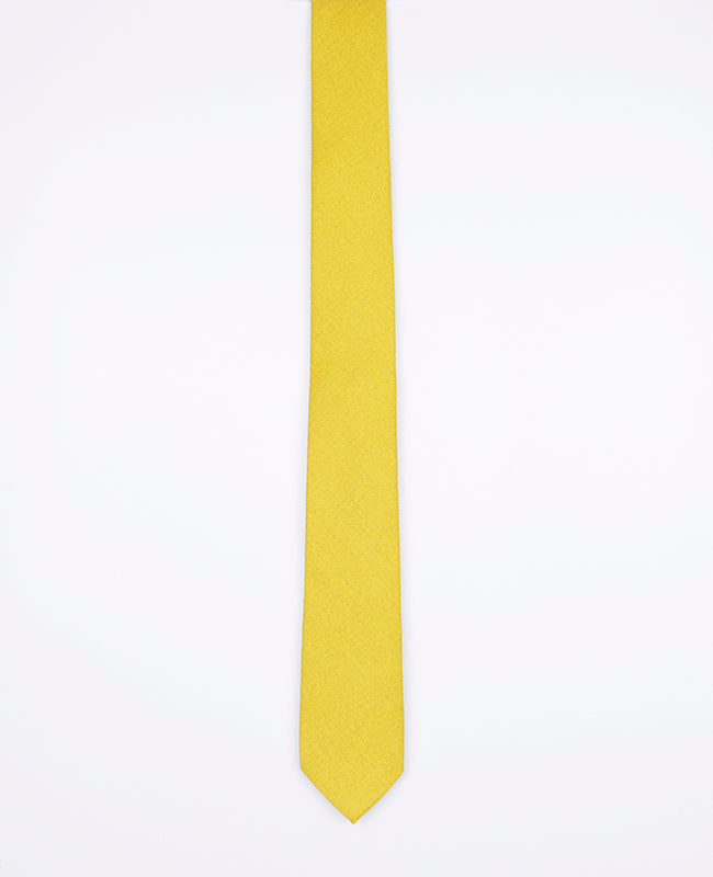 Corbata Amarillo n°1 Hombre en Lino | Basile - Unipap's