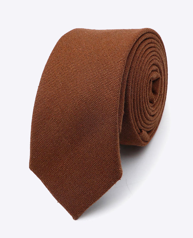 Corbata Marrón n°1 Hombre en Lino | Basile - Unipap's
