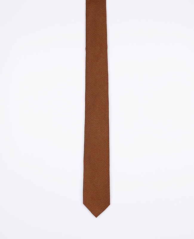 Corbata Marrón n°1 Hombre en Lino | Basile - Unipap's