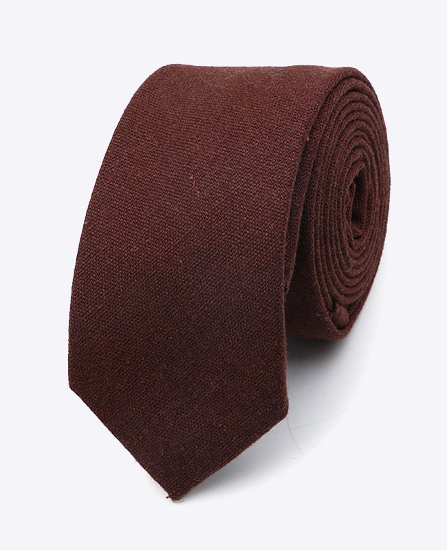 Corbata Marrón n°2 Hombre en Lino | Basile - Unipap's