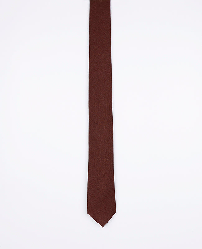 Corbata Marrón n°2 Hombre en Lino | Basile - Unipap's