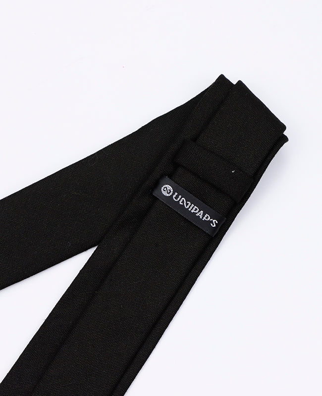 Corbata Negra Hombre en Lino | Basile - Unipap's