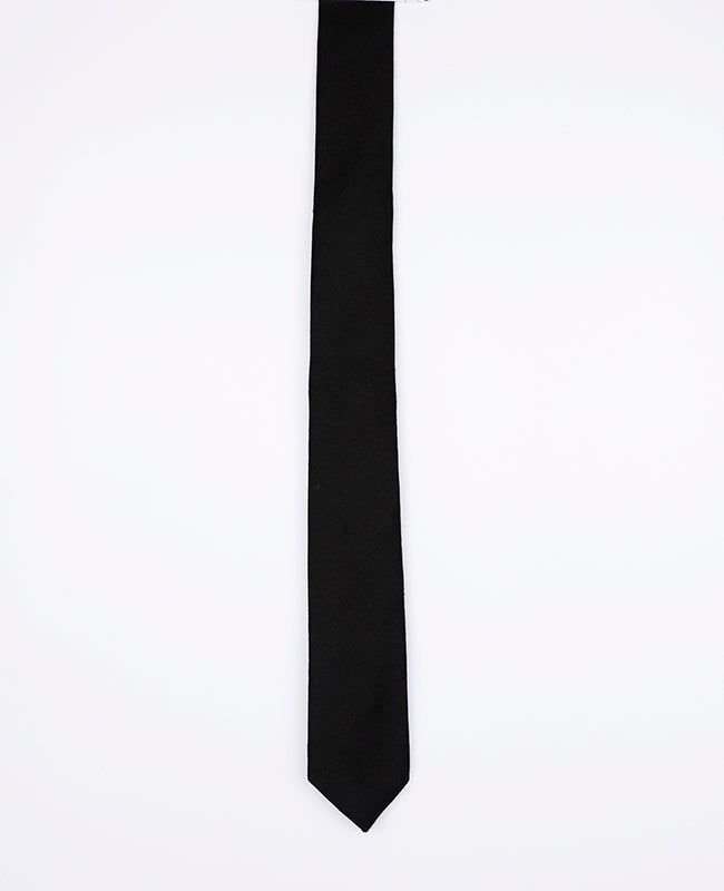 Corbata Negra Hombre en Lino | Basile - Unipap's