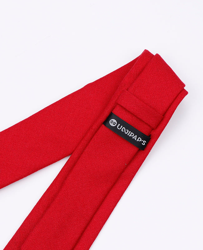 Corbata Rojo n°3 Hombre en Lino | Basile - Unipap's