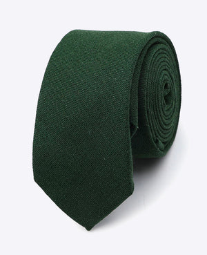 Corbata Verde n°2 Hombre en Lino | Basile - Unipap's
