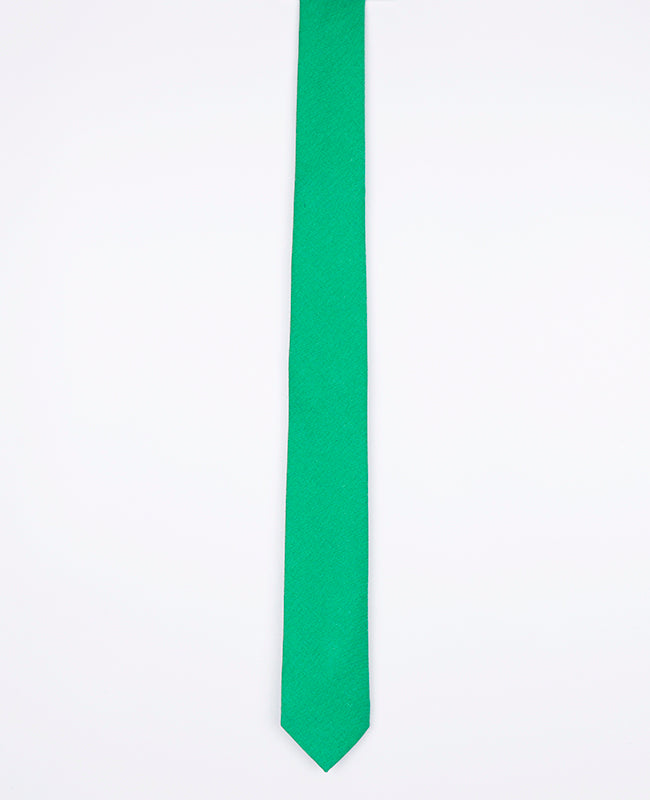 Corbata Verde n°3 Hombre en Lino | Basile - Unipap's