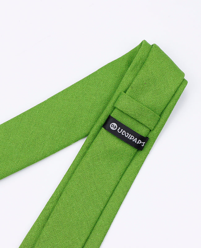 Corbata Verde n°4 Hombre en Lino | Basile - Unipap's