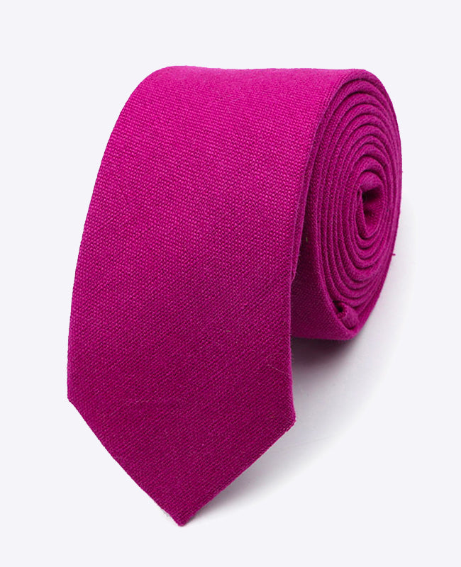 Corbata Violeta n°1 Hombre en Lino | Basile - Unipap's
