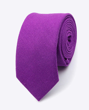 Corbata Violeta n°2 Hombre en Lino | Basile - Unipap's