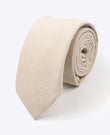 Corbata Beige en Algodón | Oscar - Unipap's