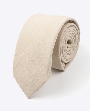Corbata Beige en Algodón | Oscar - Unipap's