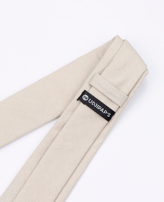 Corbata Beige en Algodón | Oscar - Unipap's
