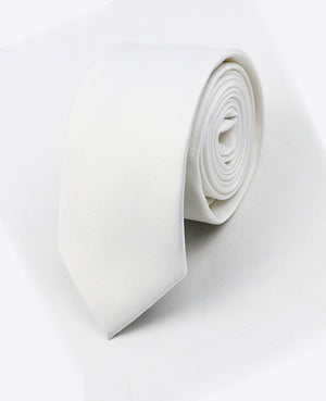 Corbata Blanco Hombre en Poliéster | Anatole - Unipap's
