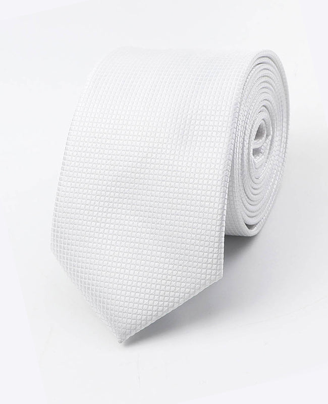 Corbata Blanco Hombre en Poliéster | Martin - Unipap's