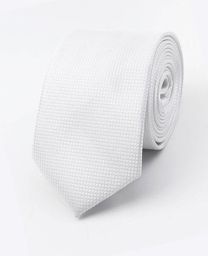 Corbata Blanco Hombre en Poliéster | Martin - Unipap's
