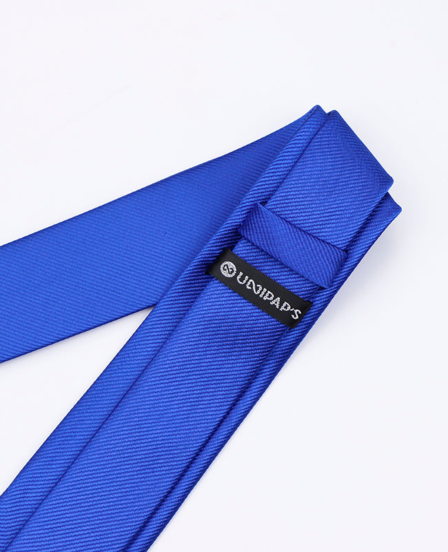 Corbata Azul n°3 Hombre en Poliéster | Lucien - Unipap's