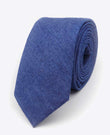 Corbata Azul n°4 Hombre en Algodón | Edgard - Unipap's