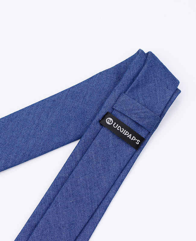 Corbata Azul n°4 Hombre en Algodón | Edgard - Unipap's