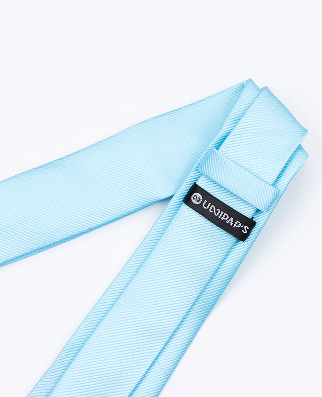 Corbata Azul n°4 Hombre en Poliéster | Lucien - Unipap's