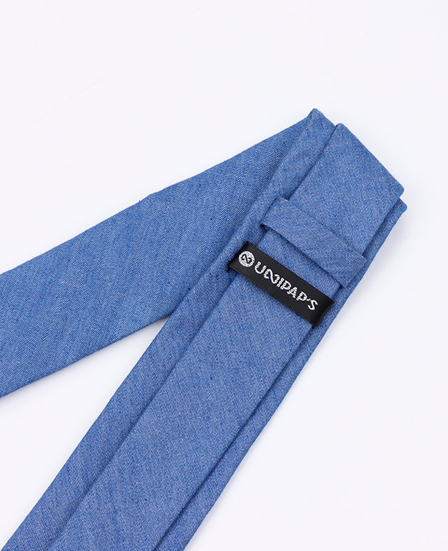 Corbata Azul n°5 Hombre en Algodón | Edgard - Unipap's