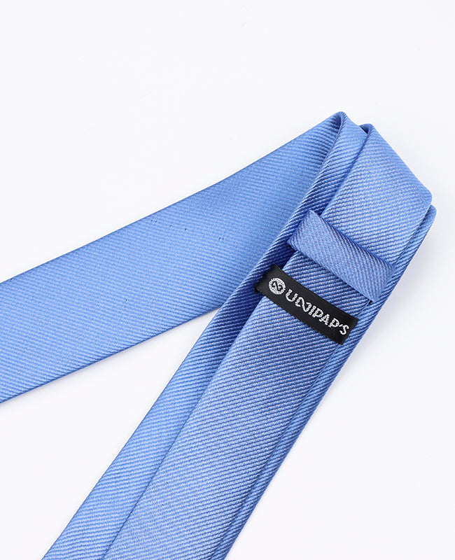 Corbata Azul n°5 Hombre en Poliéster | Lucien - Unipap's