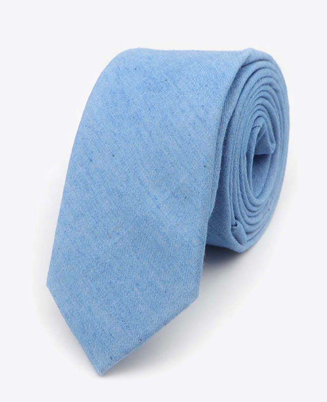Corbata Azul n°6 Hombre de Algodón | Edgard - Unipap's