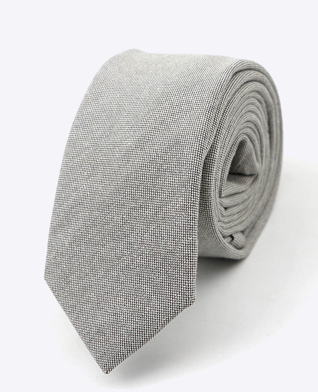 Corbata Gris n°1 Hombre en Algodón | Edgard - Unipap's