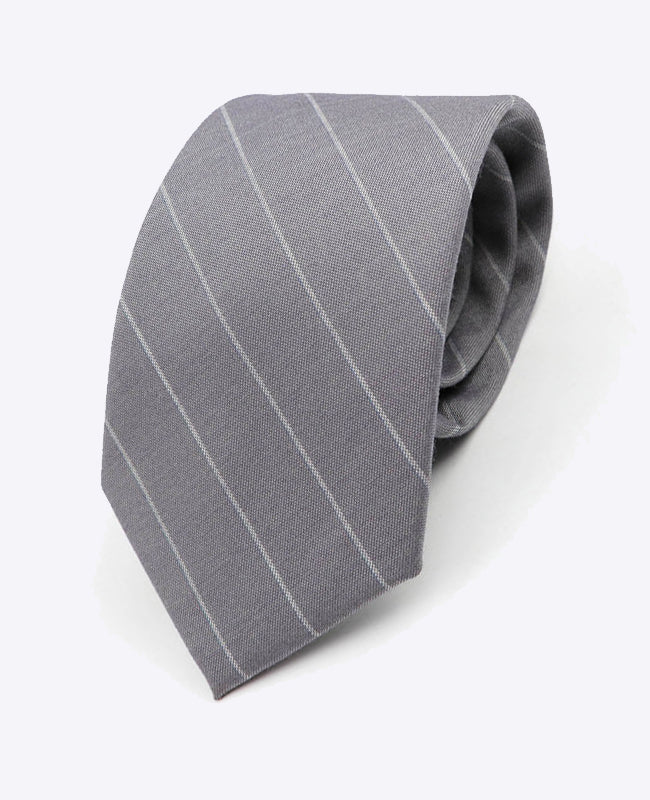 Corbata Gris n°1 Hombre en Poliéster | Gaston - Unipap's