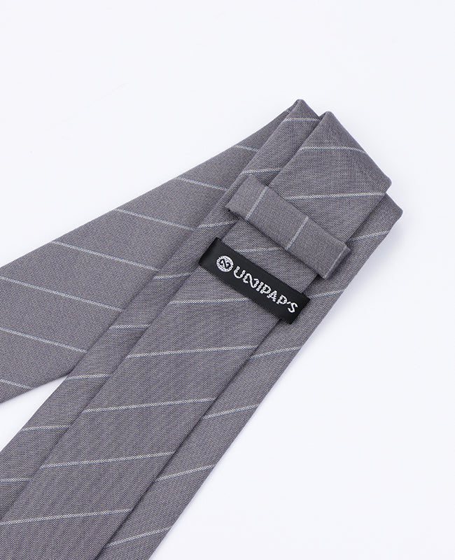 Corbata Gris n°1 Hombre en Poliéster | Gaston - Unipap's