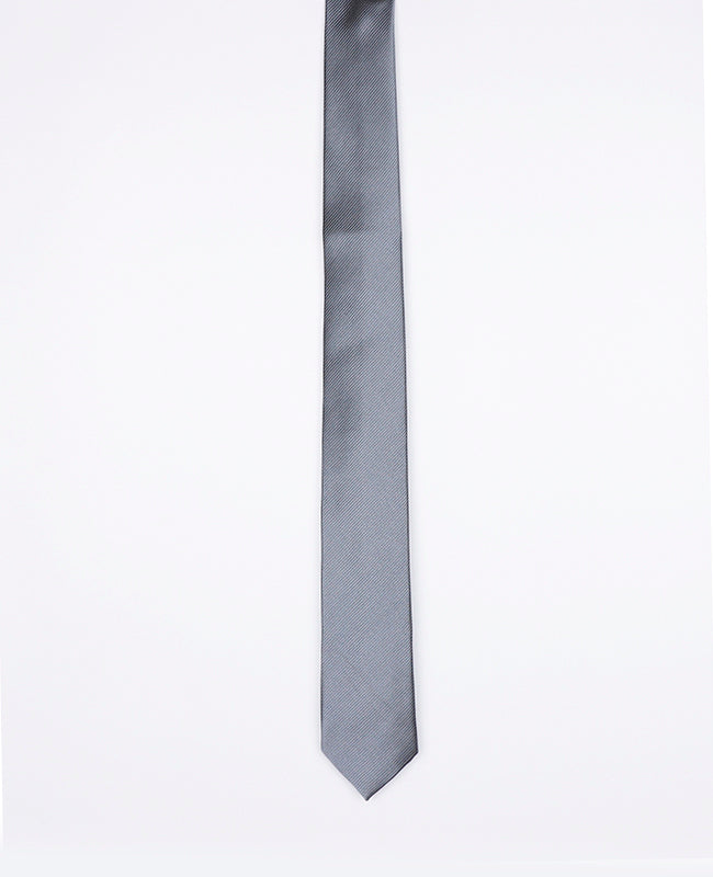 Corbata Gris n°1 Hombre en Poliéster | Lucien - Unipap's