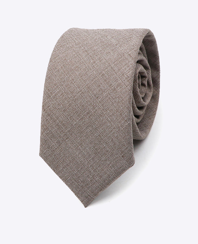 Corbata Gris n°1 Hombre en Poliéster | Octave - Unipap's