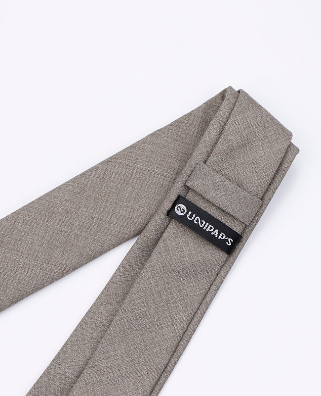 Corbata Gris n°1 Hombre en Poliéster | Octave - Unipap's