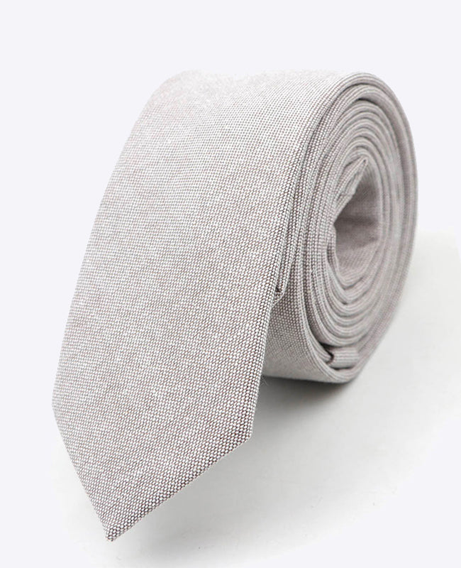 Corbata Gris n°2 Hombre en Algodón | Edgard - Unipap's